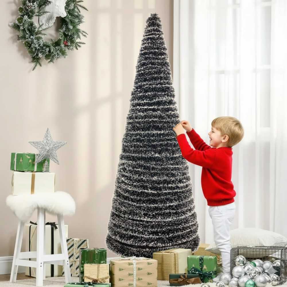 Árbol de Navidad Plegable 150CM Alto 35CM Diámetro