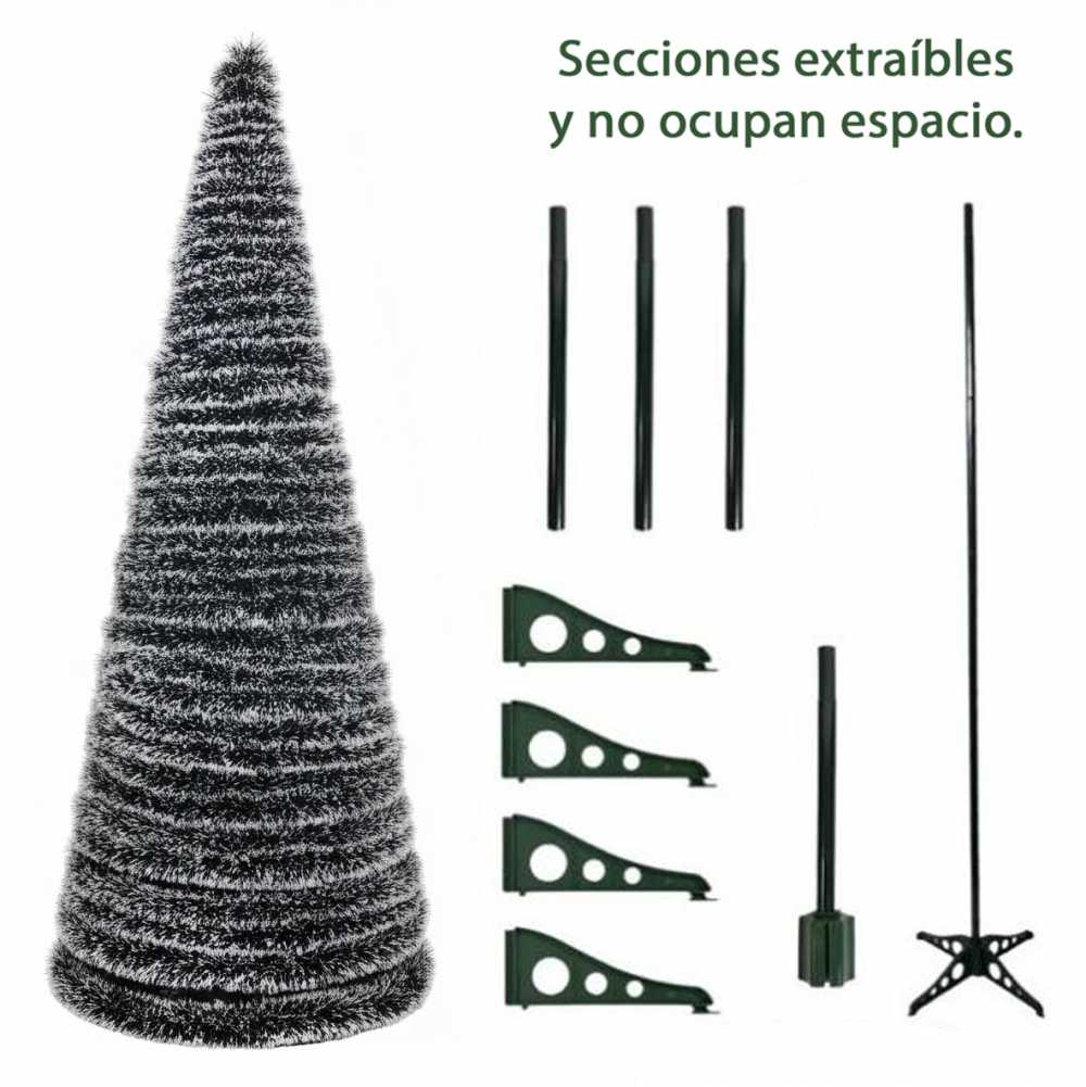 Árbol de Navidad Plegable 180CM Alto 40CM Diámetro