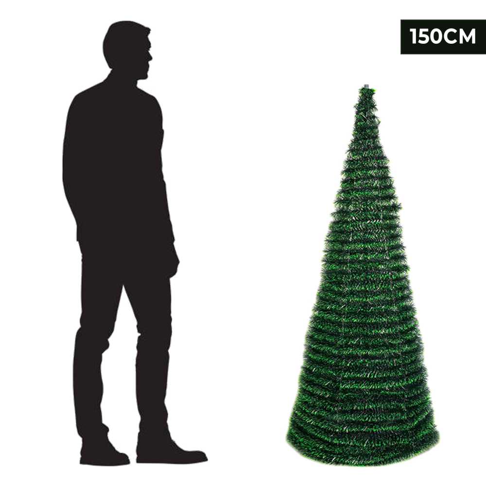 Árbol de Navidad Plegable 180CM Alto 40CM Diámetro