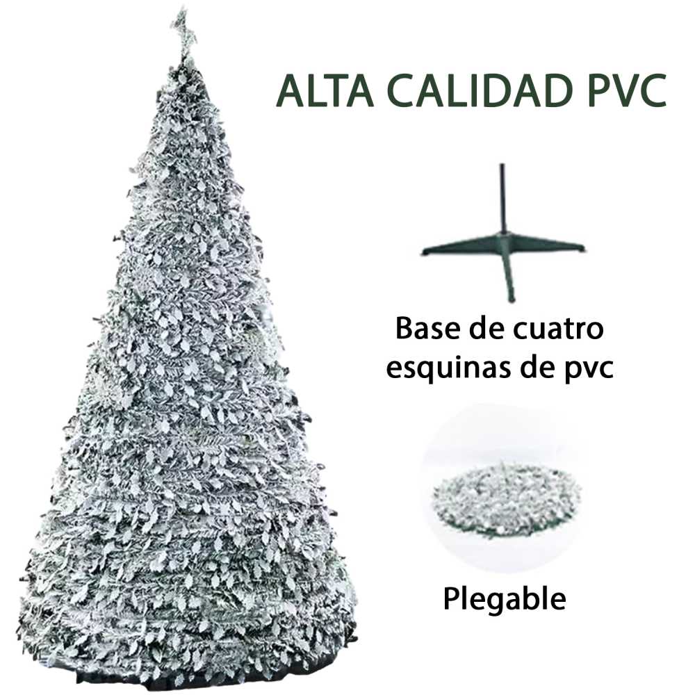 Árbol de Navidad Plegable 180CM Alto 60CM Diámetro